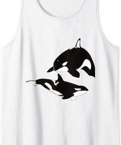 Whale Family Orca Squad Orca Squad Whale Sea Animal Tank Top