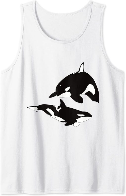 Whale Family Orca Squad Orca Squad Whale Sea Animal Tank Top