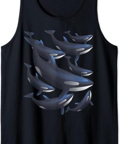 Killer Whale Oceanic Dolphin Sea Marine Mammal Orcas Tank Top