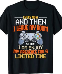 Every Now And Then I Leave My Room Funny Gaming Gamer Gifts T-Shirt