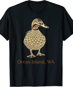 Orcas Island Washington Mallard Duck Bird Native American T-Shirt